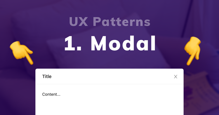 #PrzemoPatterns: Modal